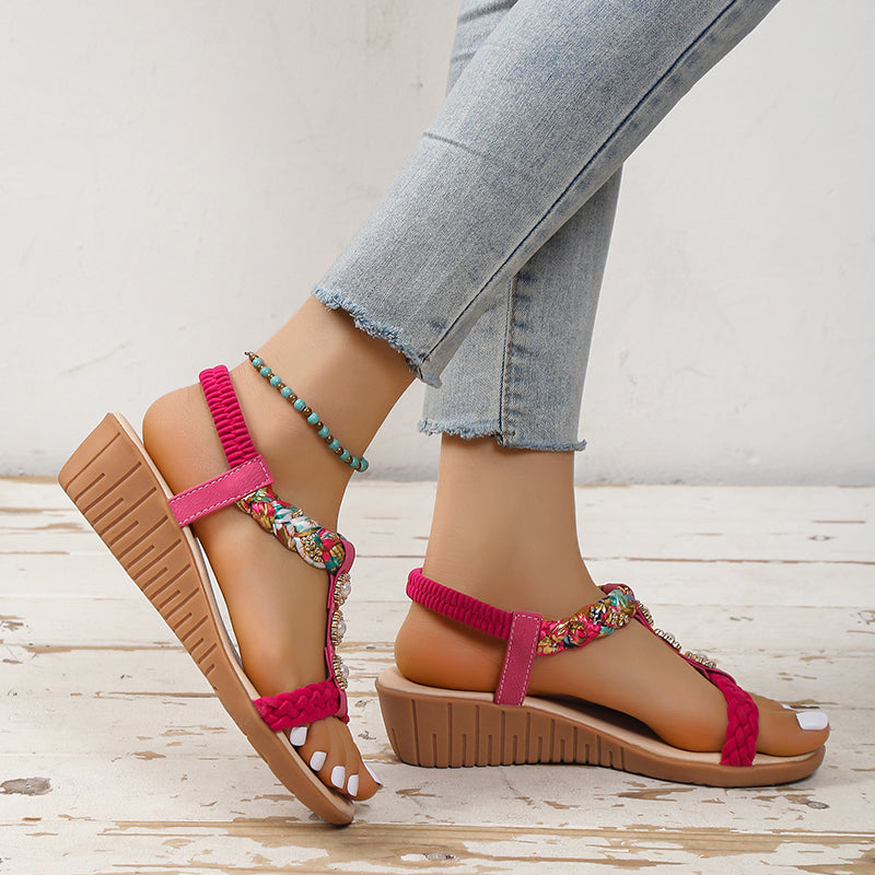 Zara Wedge Sandals - Sparkssy