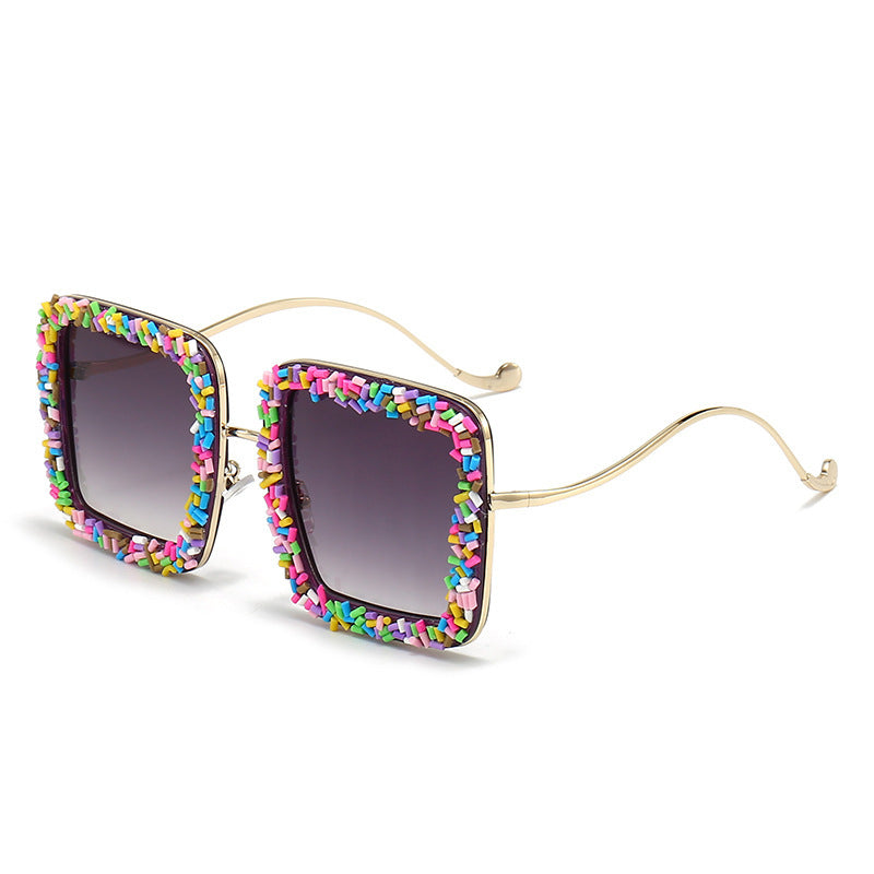 Cat Eye Cake Sunglasses Street Snap Fashion UV Protection Party - Sparkssy