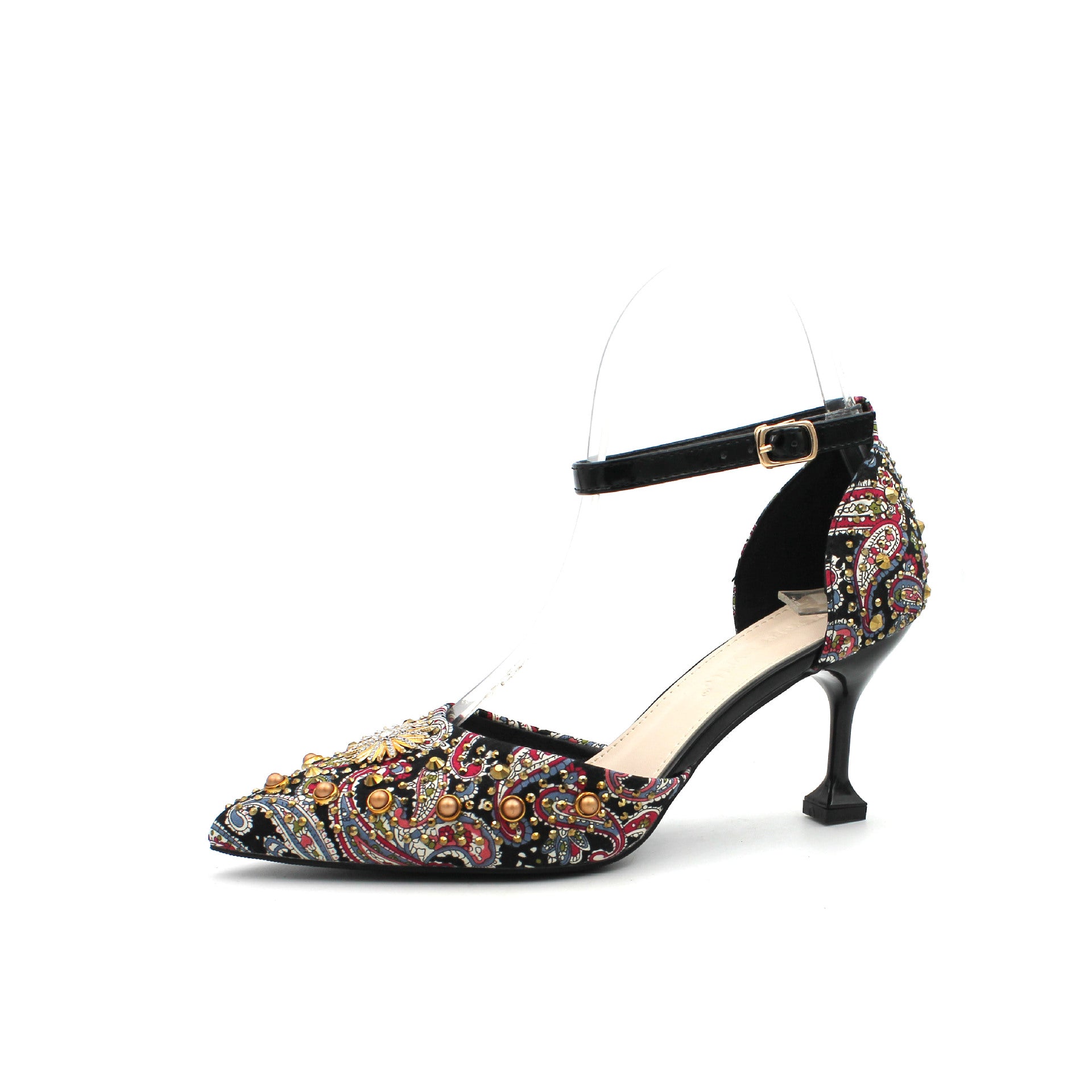 Empress Tapestry Kitten Heels - Sparkssy