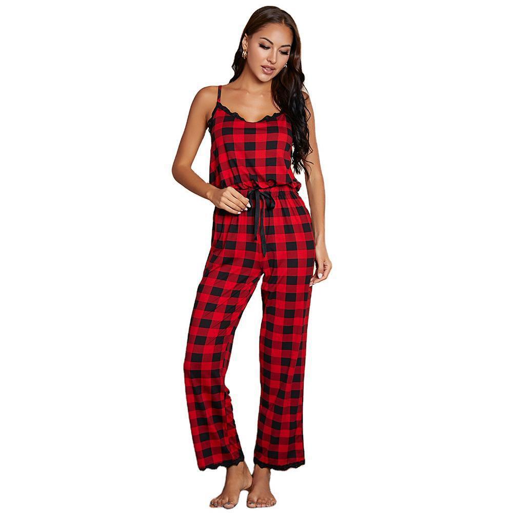 Women's Spring And Summer Sling One-piece Homewear Clothing - Sparkssy