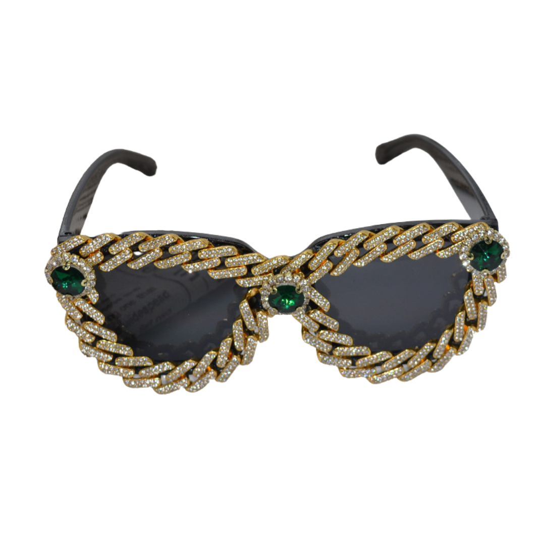 Emerald Twist Sunglasses - Sparkssy