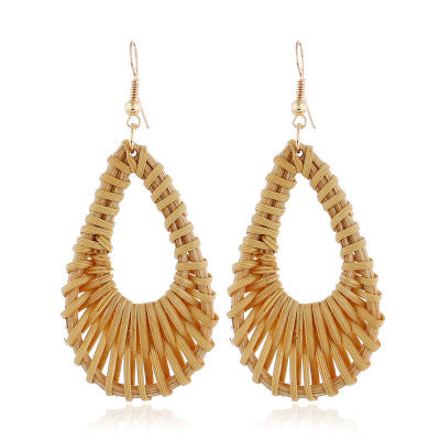 Bamboo hollow earrings - Sparkssy