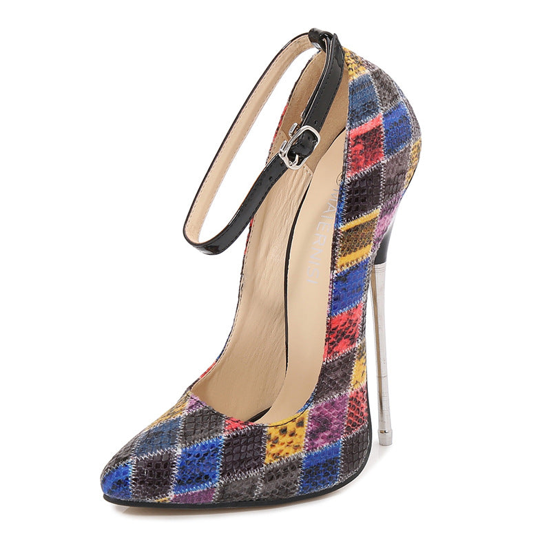 Patchwork Panache Heels - Sparkssy