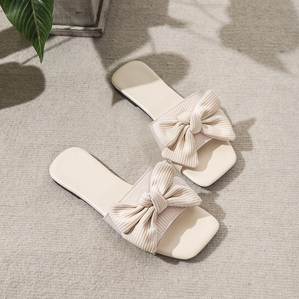 The Chiffon Bow Slides - Sparkssy