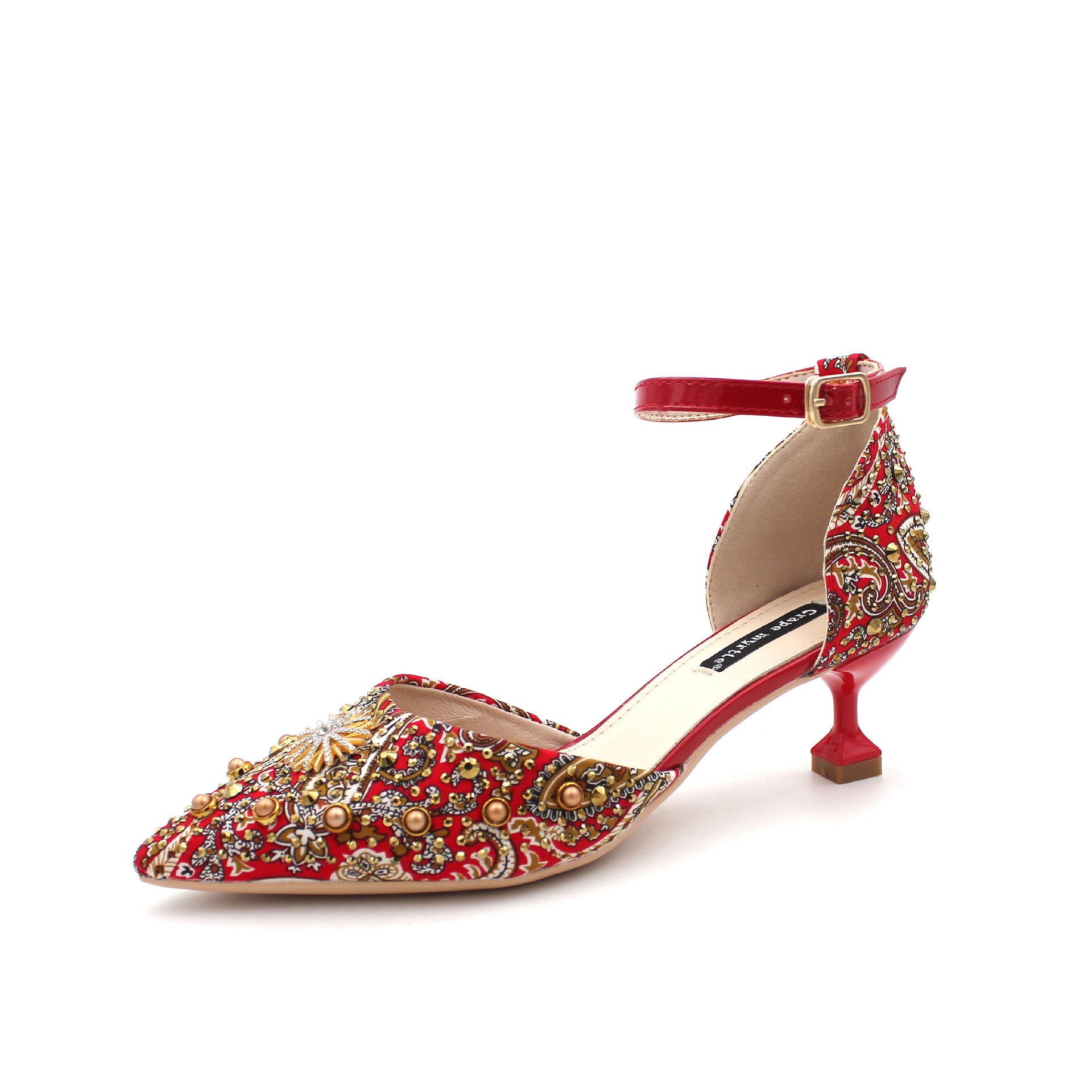 Empress Tapestry Kitten Heels - Sparkssy