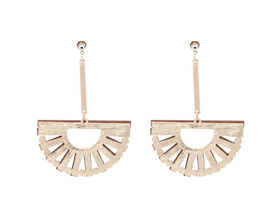 Bamboo hollow earrings - Sparkssy