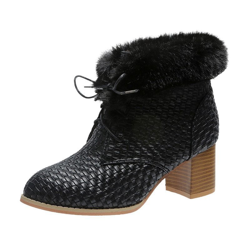 Bella Woven Cozy Booties - Sparkssy