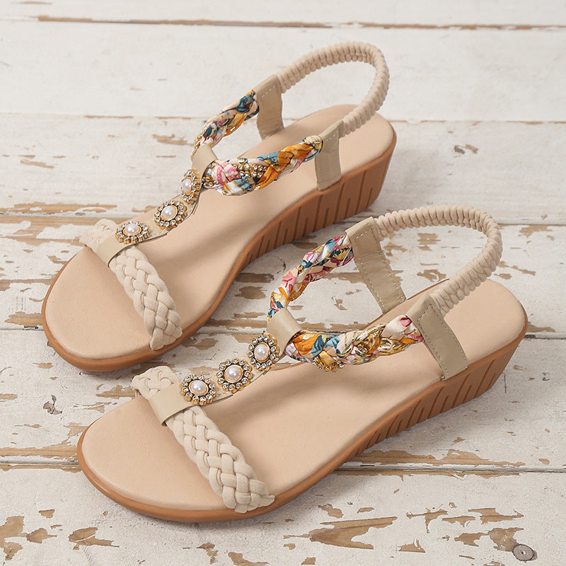 Zara Wedge Sandals - Sparkssy