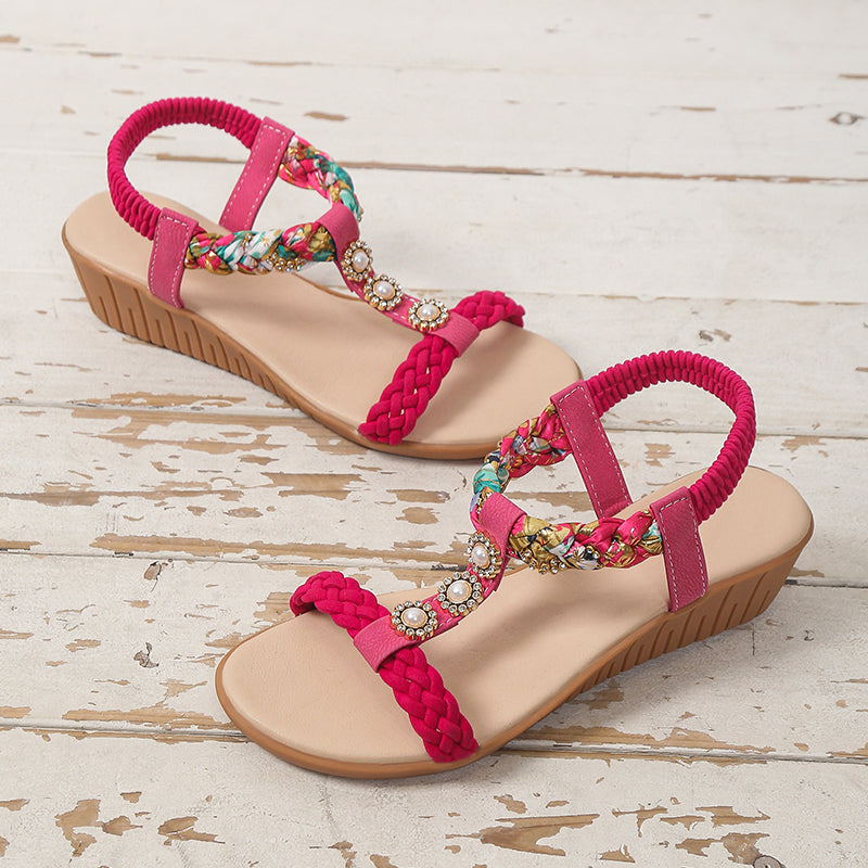 Zara Wedge Sandals - Sparkssy